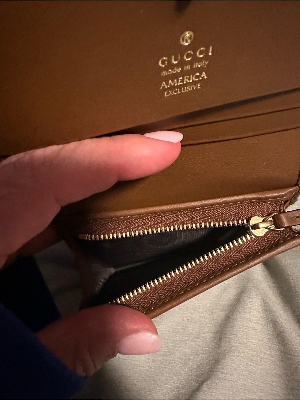 Gucci Brown Leather Card Case Wallet - Picture 5 of 7